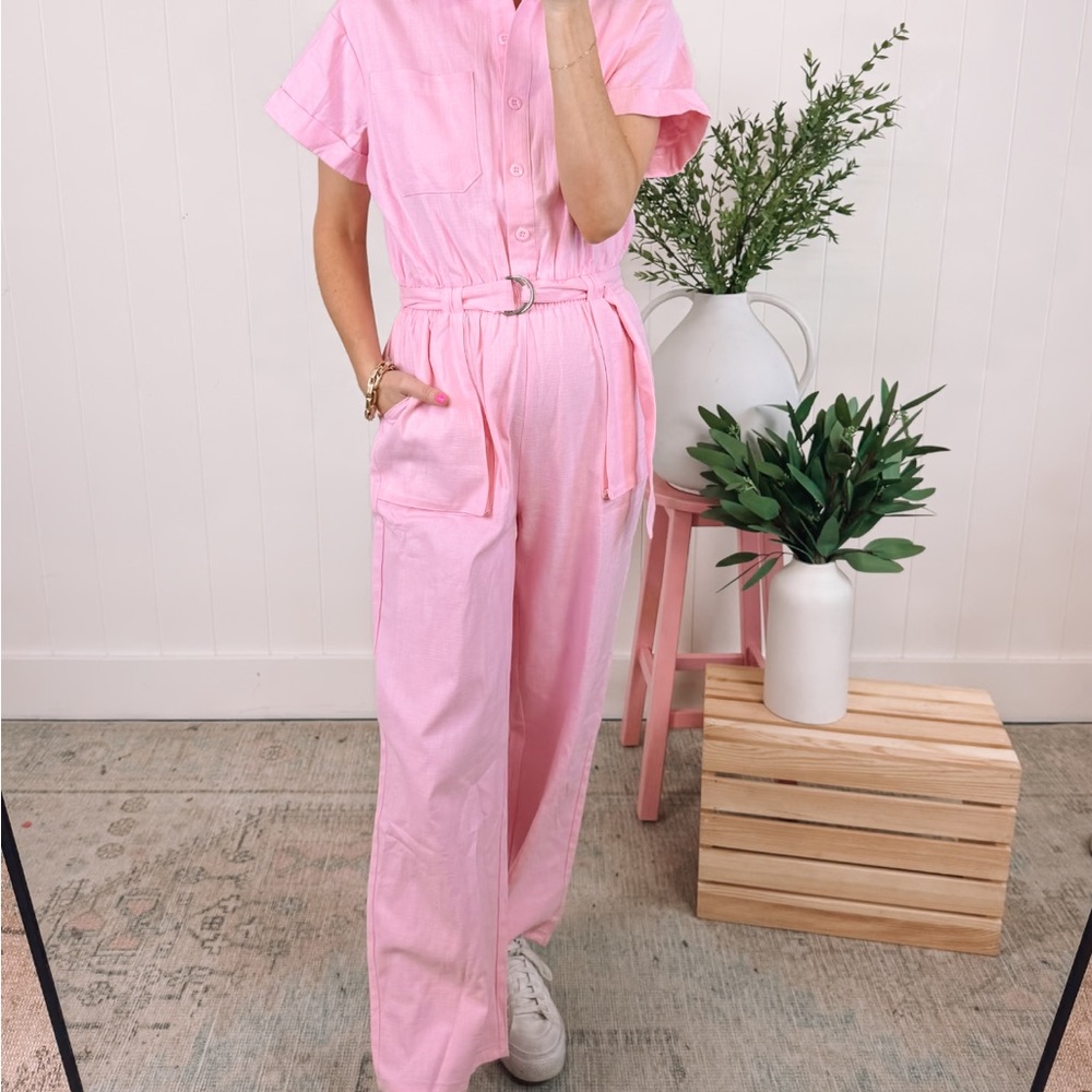 Pink Women's Jumpsuit